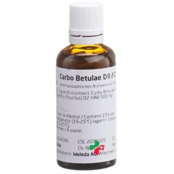 Weleda Carbo Betula D8 / Crataegus D2 Aa Dilutio 50 ml